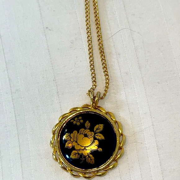 Limoges Jewelry Limoges Castel France Rose Necklace Poshmark